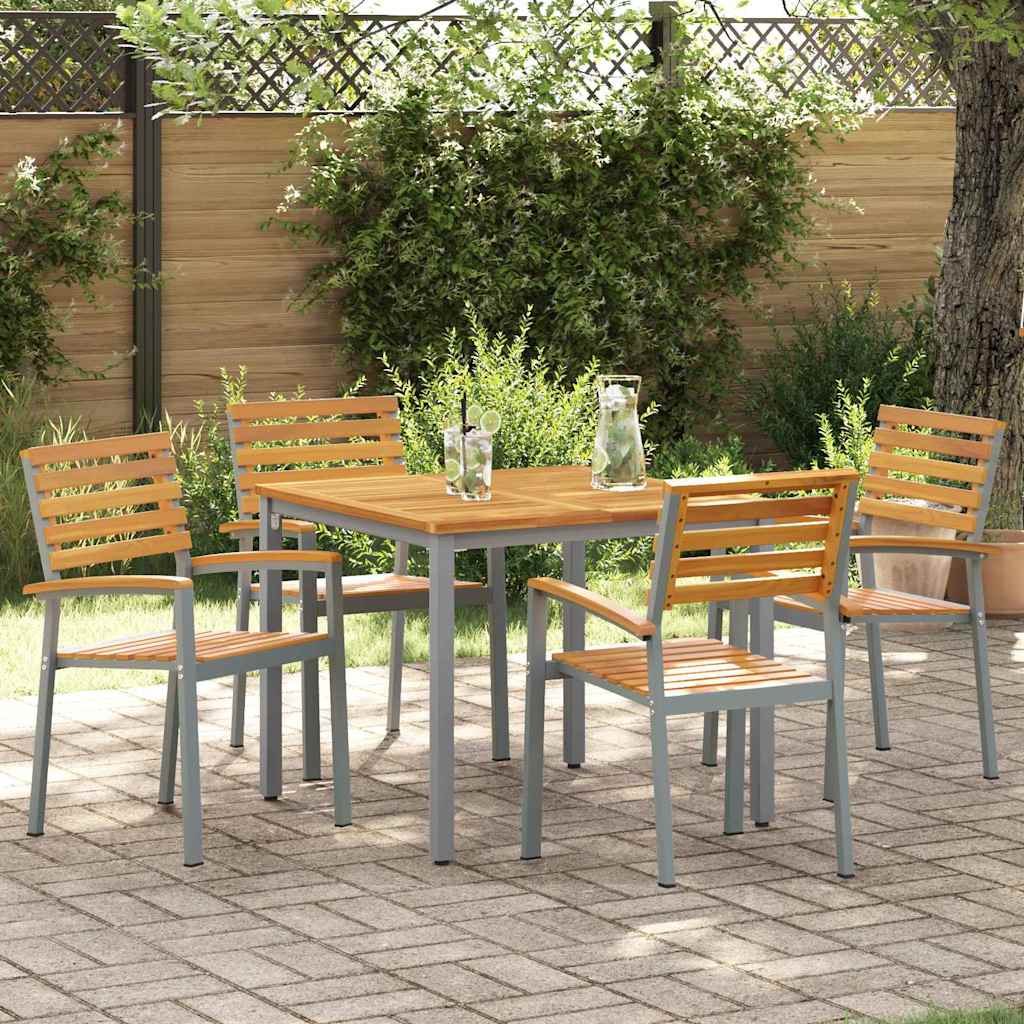 JUNG Vida Gartenstuhl 4 pcs Braun 56 x 57 x 87 cm Massivholz Akazie