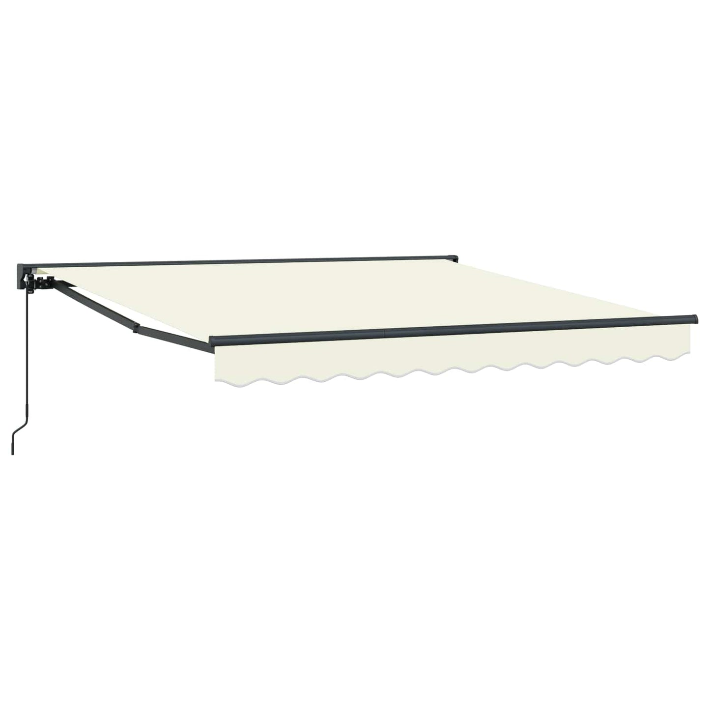 JUNG Vida Einziehbare Markise Creme 350 x 250 cm Polyester und Metall