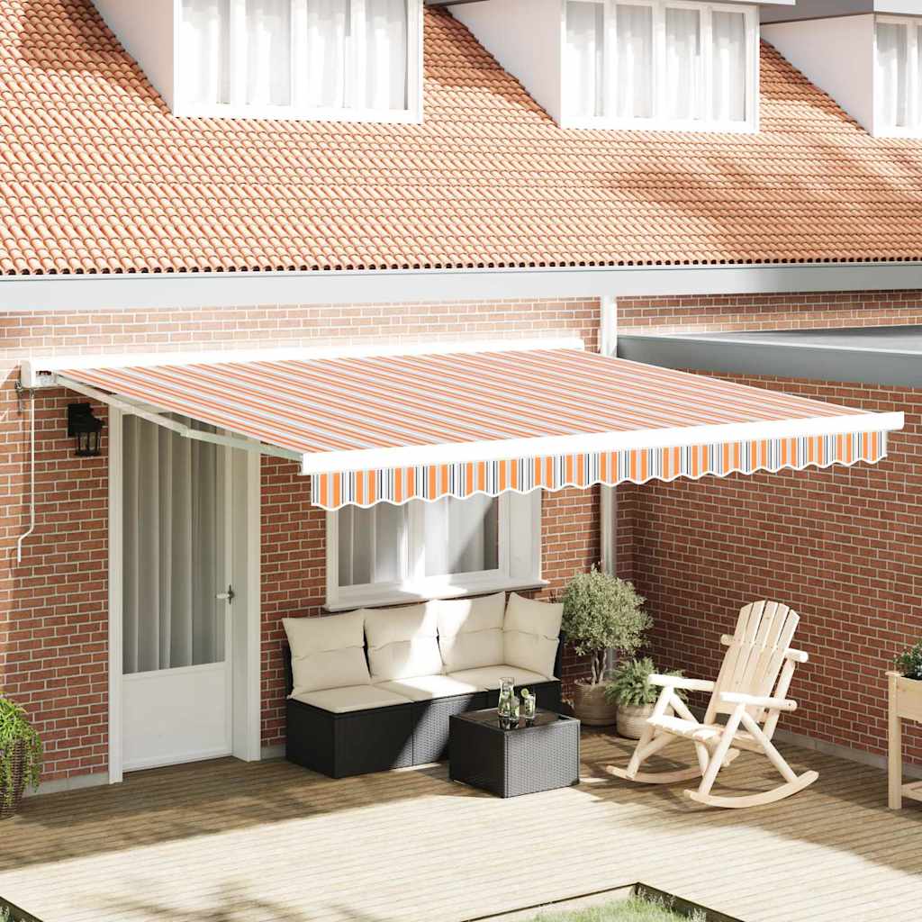 JUNG Vida Einziehbare Markise Mehrfarbig 400 x 300 cm Stoff und Metall