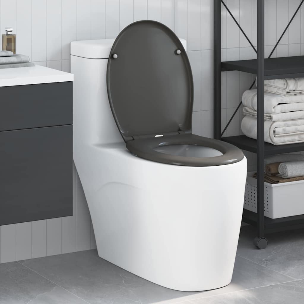 JUNG Vida Toilettensitz Anthrazit 47 x 37 x 4 cm Duroplast