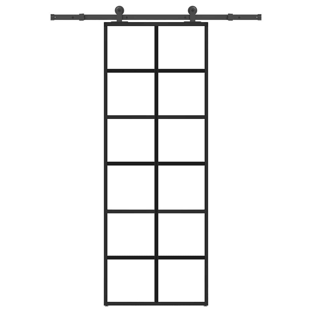 JUNG Vida Schiebetür mit Beschlag 76x205 cm ESG-Glas & Aluminium