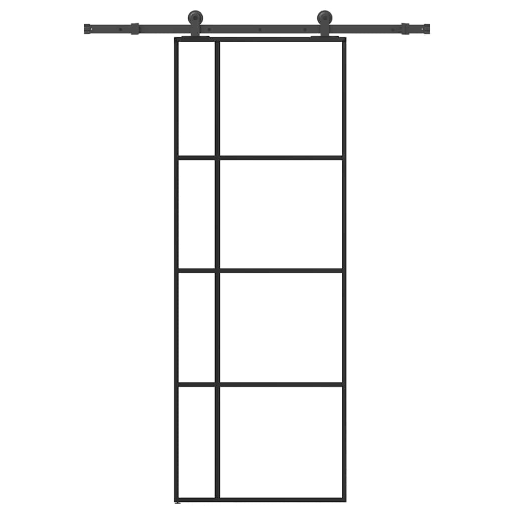 JUNG Vida Schiebetür mit Beschlag 76x205 cm ESG-Glas & Aluminium