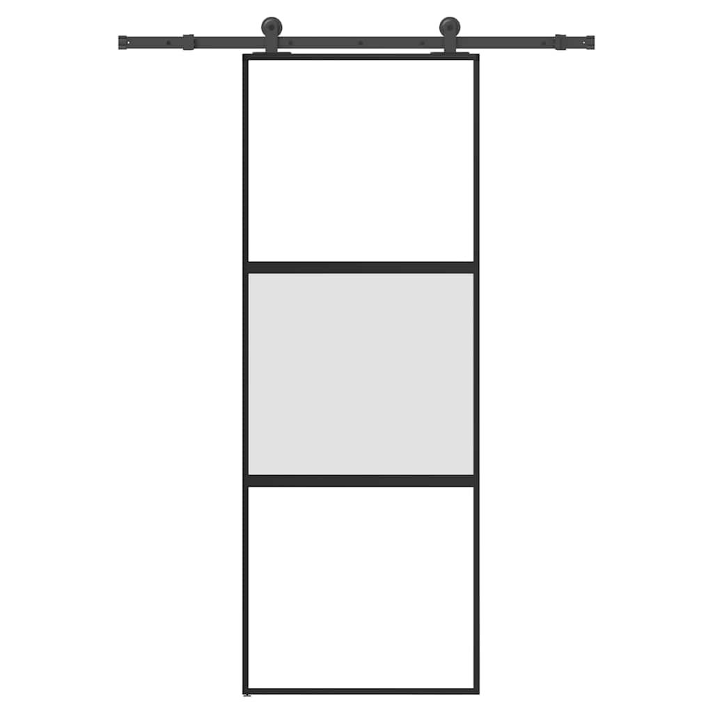JUNG Vida Schiebetür mit Beschlag 76x205 cm Hartglas & Aluminium