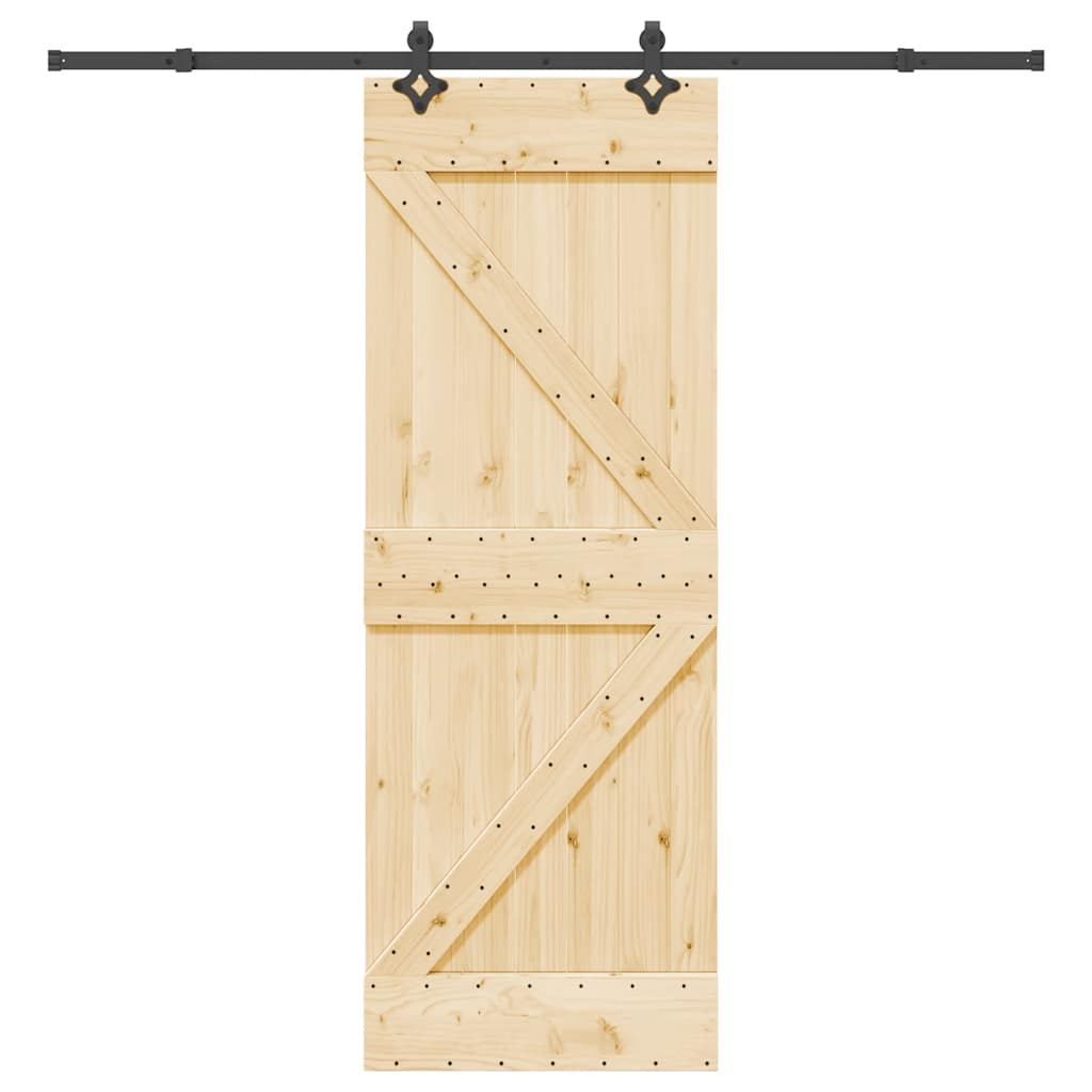 JUNG Vida Schiebetür mit Beschlag 70x210 cm Massivholz Kiefer