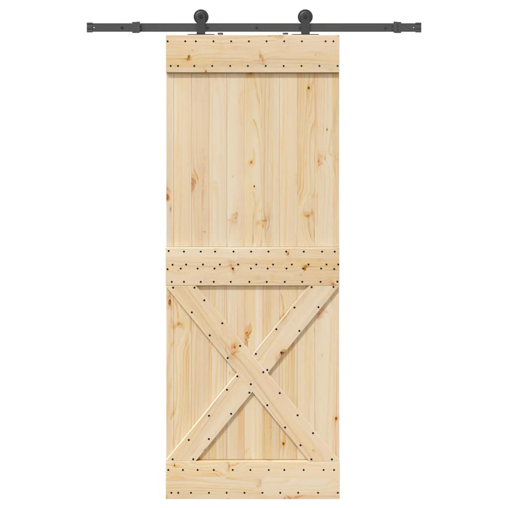 JUNG Vida Schiebetür mit Beschlag 85x210 cm Massivholz Kiefer