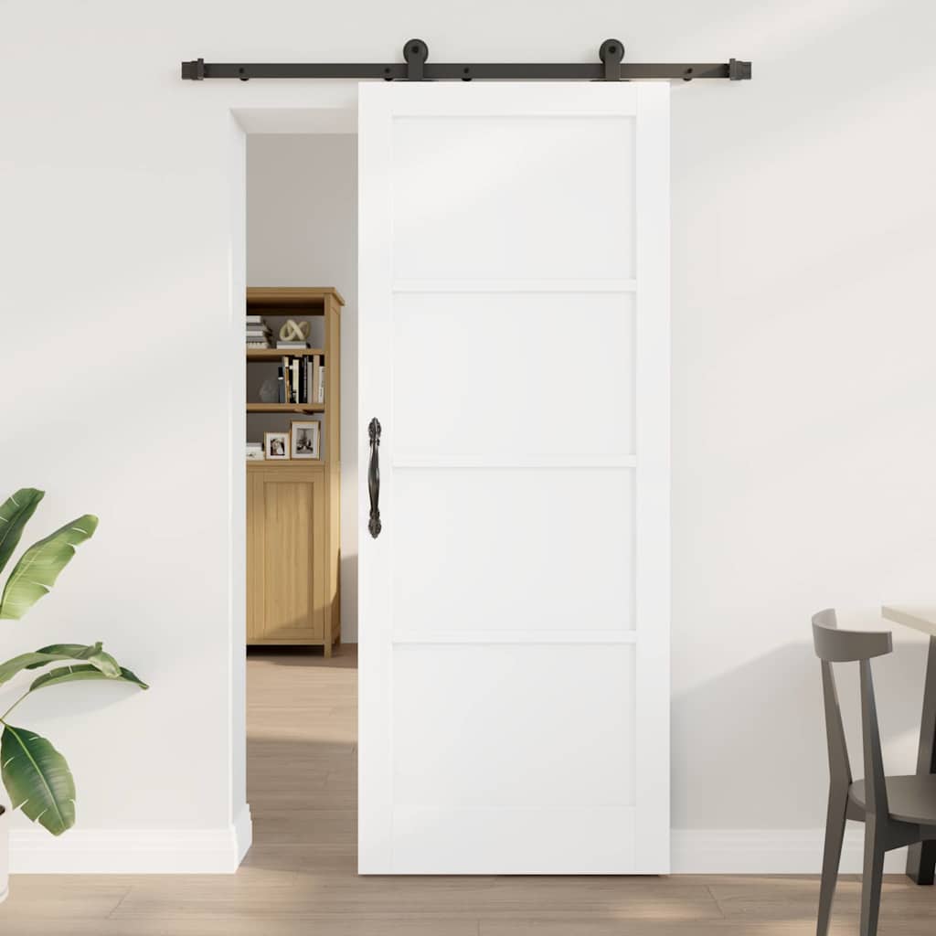 JUNG Vida Schiebetür ORKDAL Weiß 83 x 211 cm Massives Kiefernholz