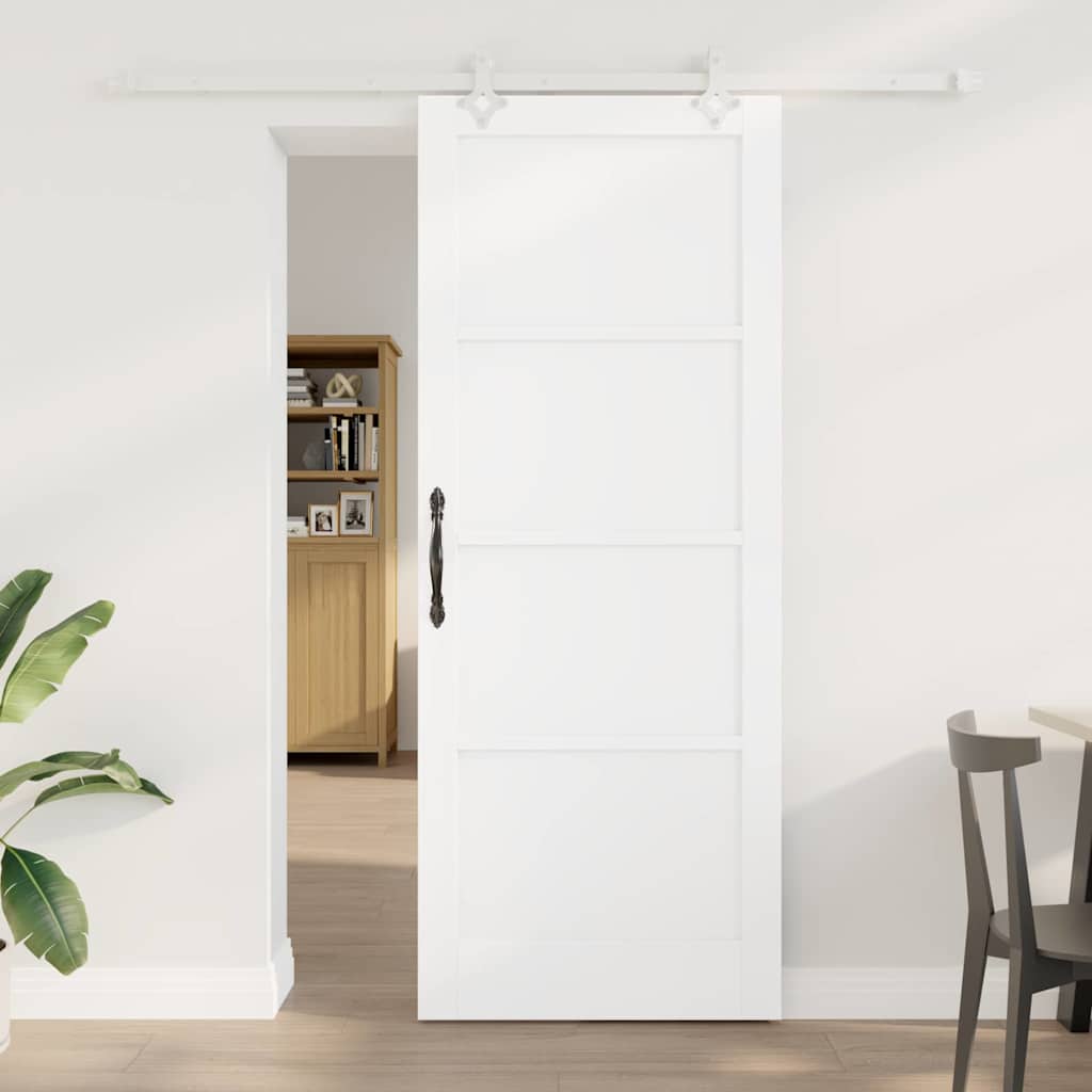 JUNG Vida Schiebetür Weiß 83 x 211 cm Massives Kiefernholz