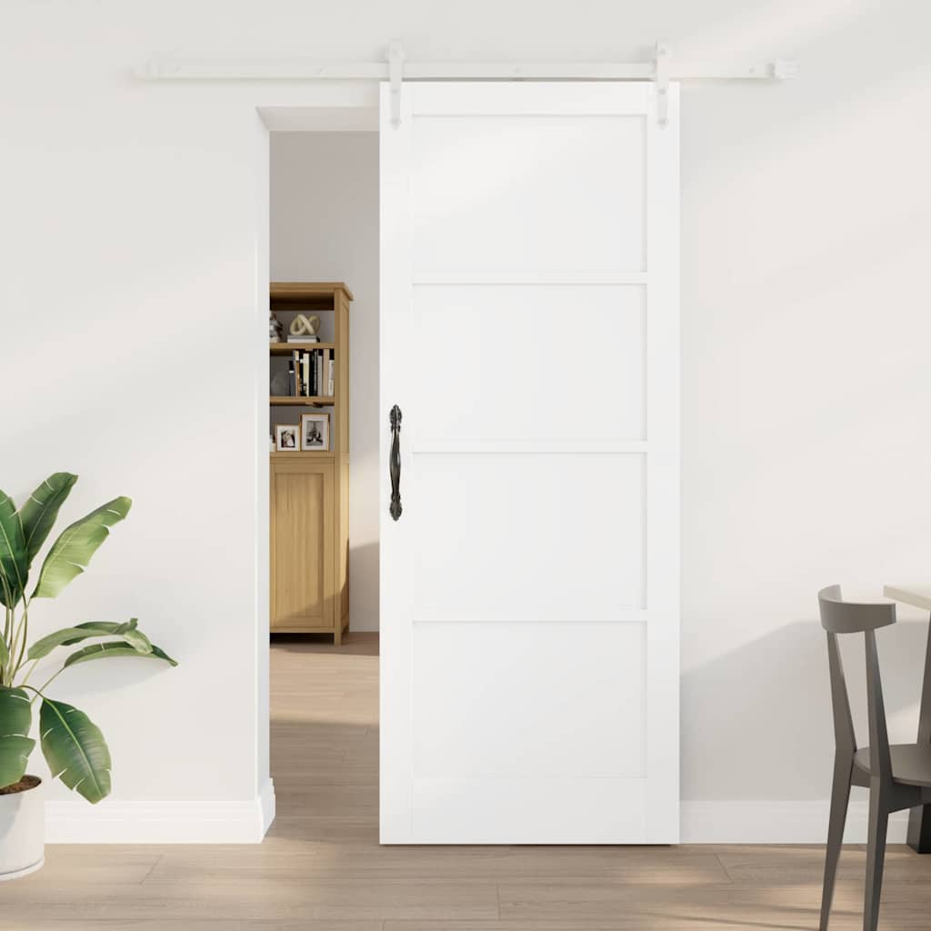 JUNG Vida Schiebetür ORKDAL Weiß 83 x 211 cm Massives Kiefernholz