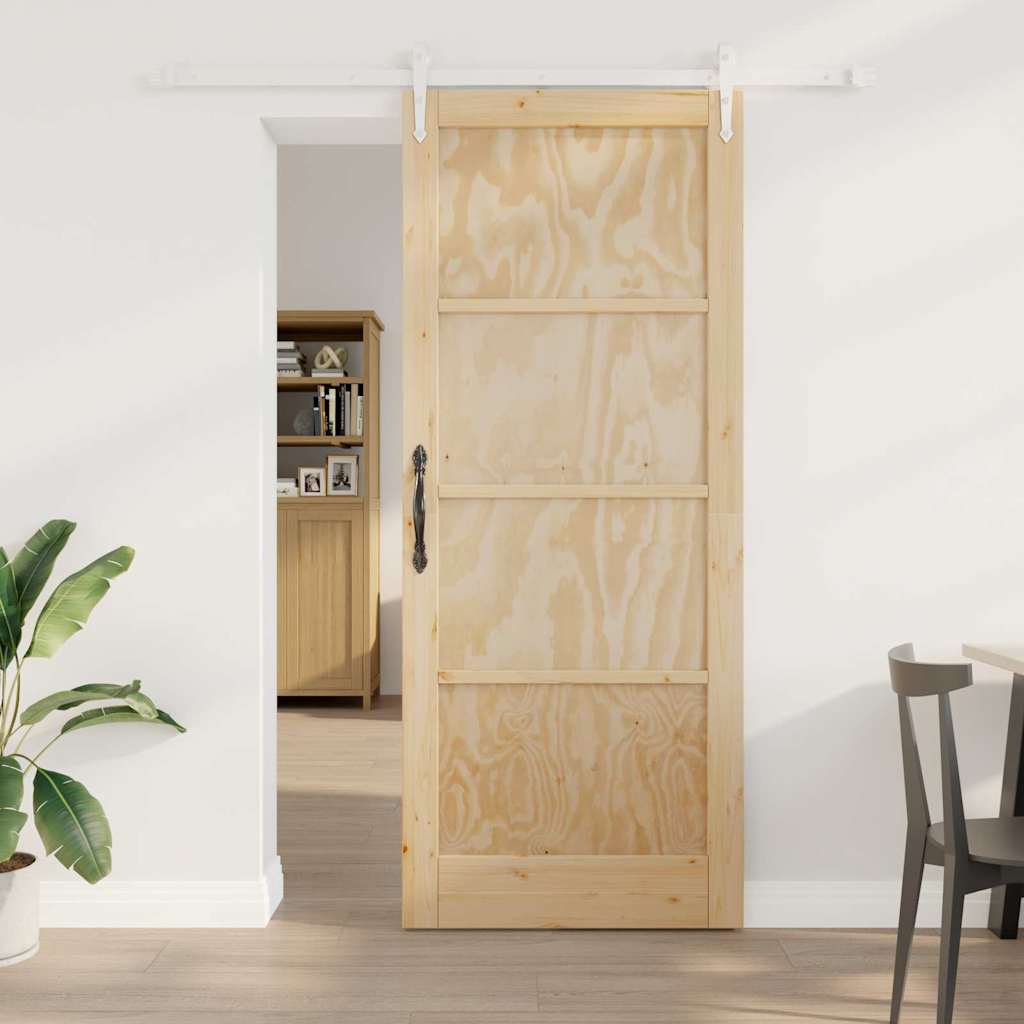 JUNG Vida Schiebetür ORKDAL Braun 86 x 211 cm Massives Kiefernholz