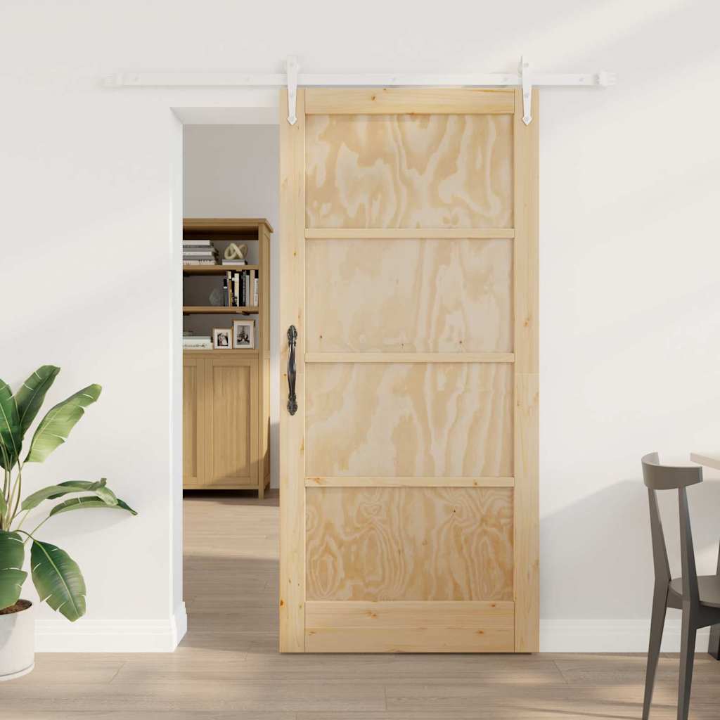 JUNG Vida Schiebetür ORKDAL Braun 93 x 202 cm Massives Kiefernholz