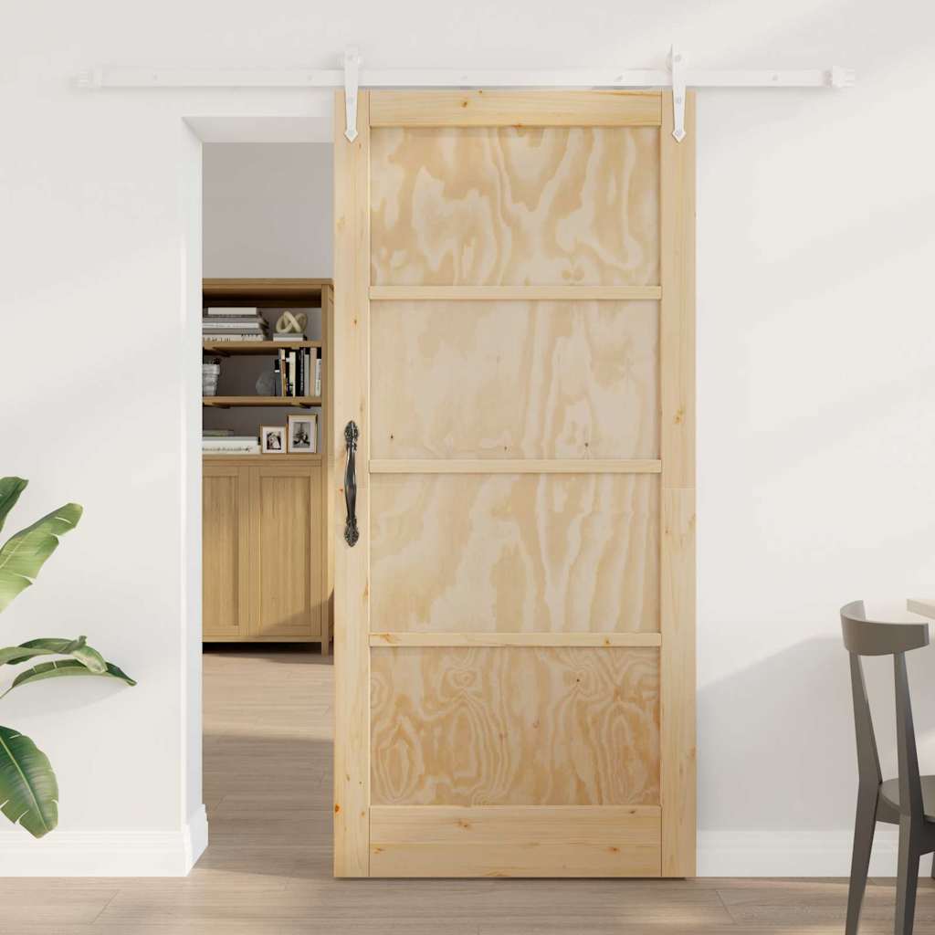 JUNG Vida Schiebetür ORKDAL Braun 93 x 202 cm Massives Kiefernholz