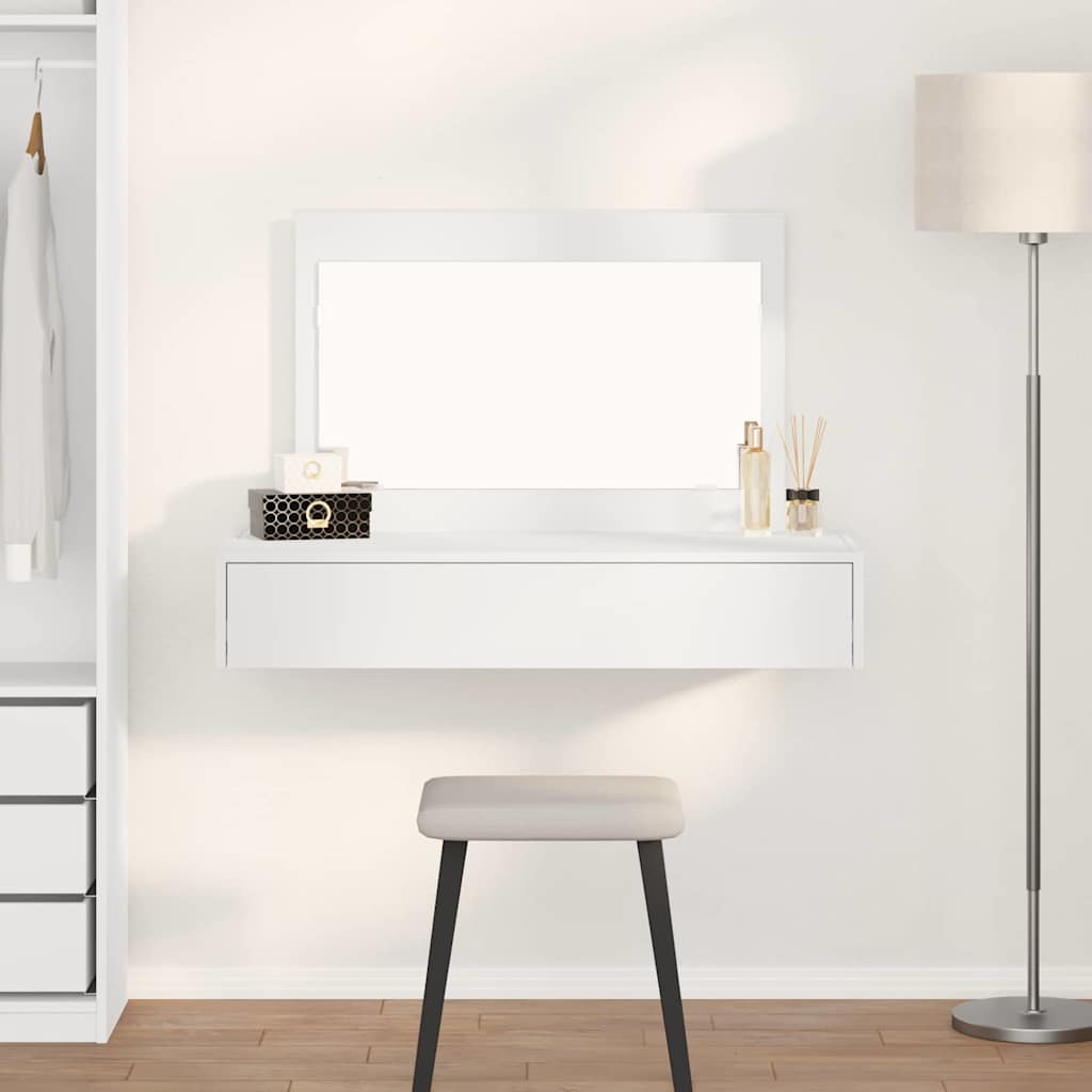 JUNG Vida Schminktisch mit Schubladen Weiß 100 x 40 x 70 cm Holzwerkstoff