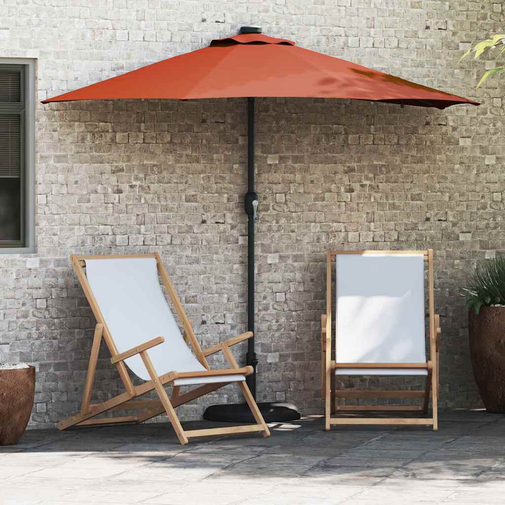 JUNG Vida Garten-Sonnenschirm Terrakotta 294 x 150 x 223 cm