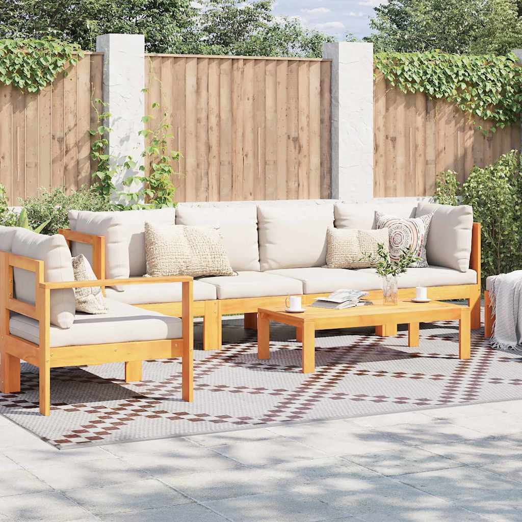 JUNG Vida Outdoor-Teppich Geometrisch ARAKIL Braun und Weiß 400 x 300 cm