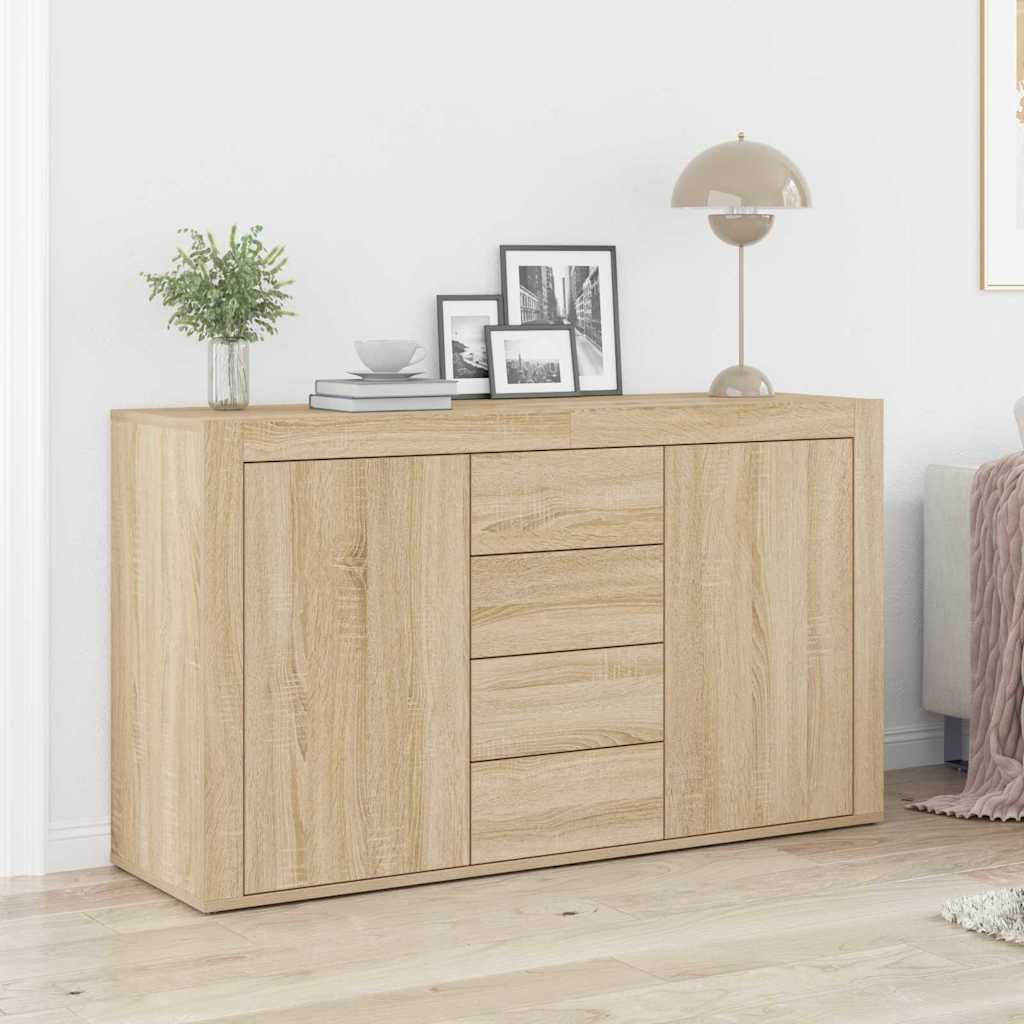 JUNG Vida Sideboard Sonoma-Eiche 120 x 36 x 69 cm Holzwerkstoff