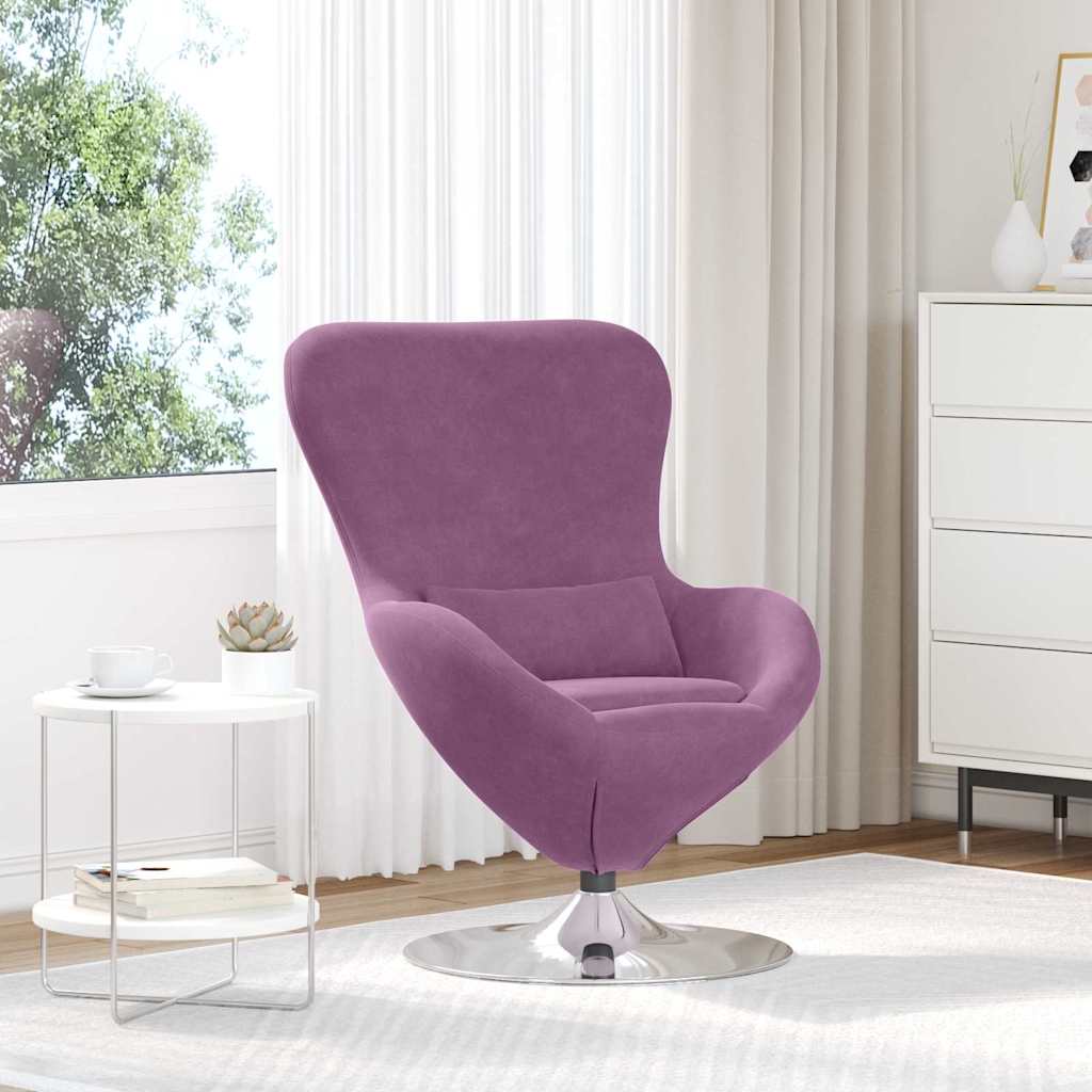JUNG Vida Eiersessel Lila 63 x 73 x 90 cm Samt
