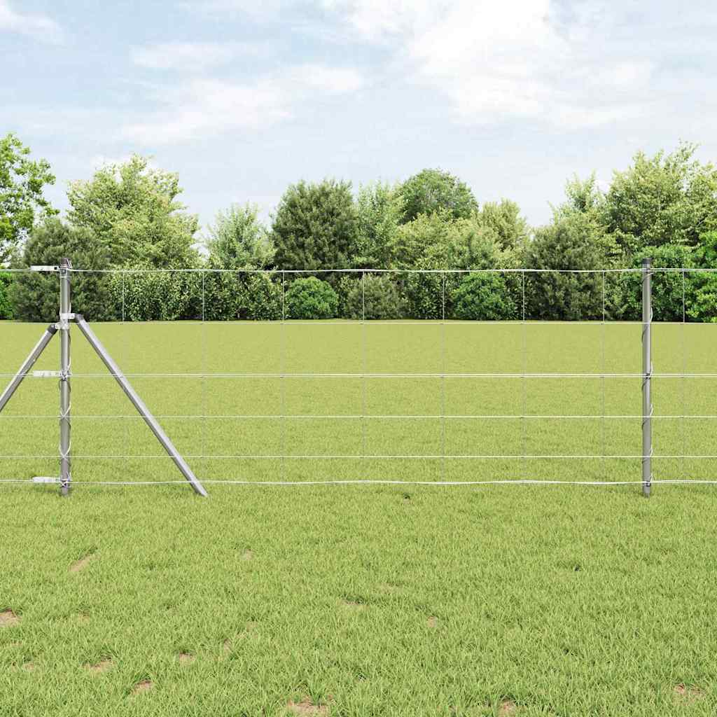 JUNG Vida Feldzaun Silber 50 x 0,8 m Verzinkter Stahl
