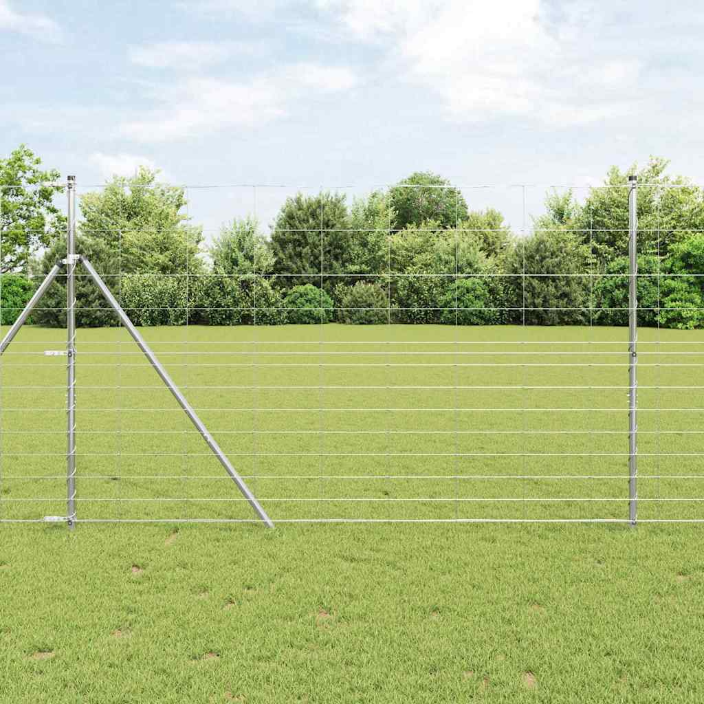 JUNG Vida Feldzaun Silber 50 x 1,5 m Verzinkter Stahl