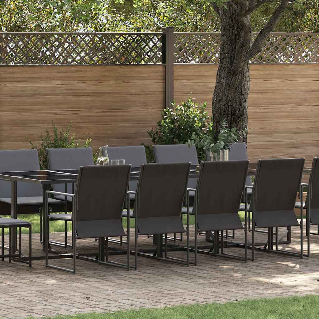 JUNG Vida Garten Essgruppe 15 pcs Schwarz Stahl
