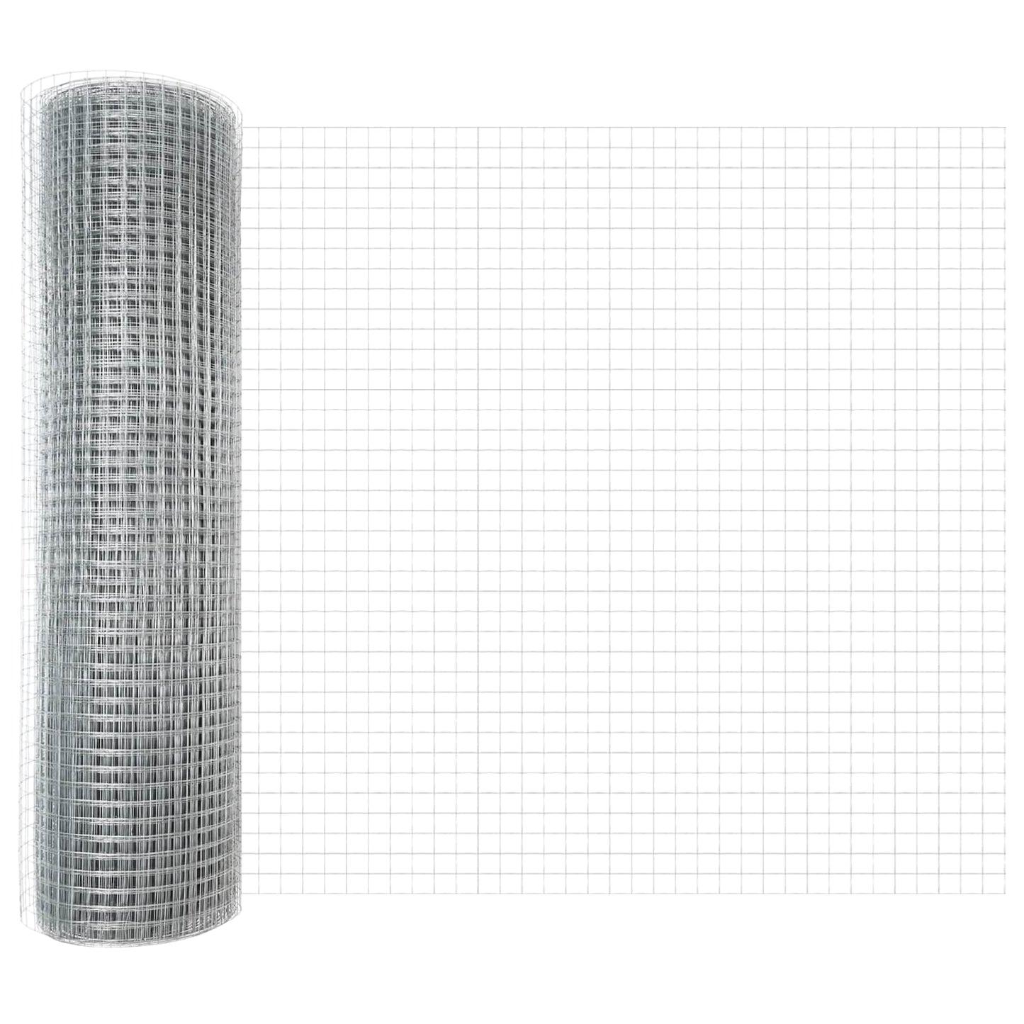 JUNG Vida Geschweißter Drahtzaun Silber 0,8 x 10 m