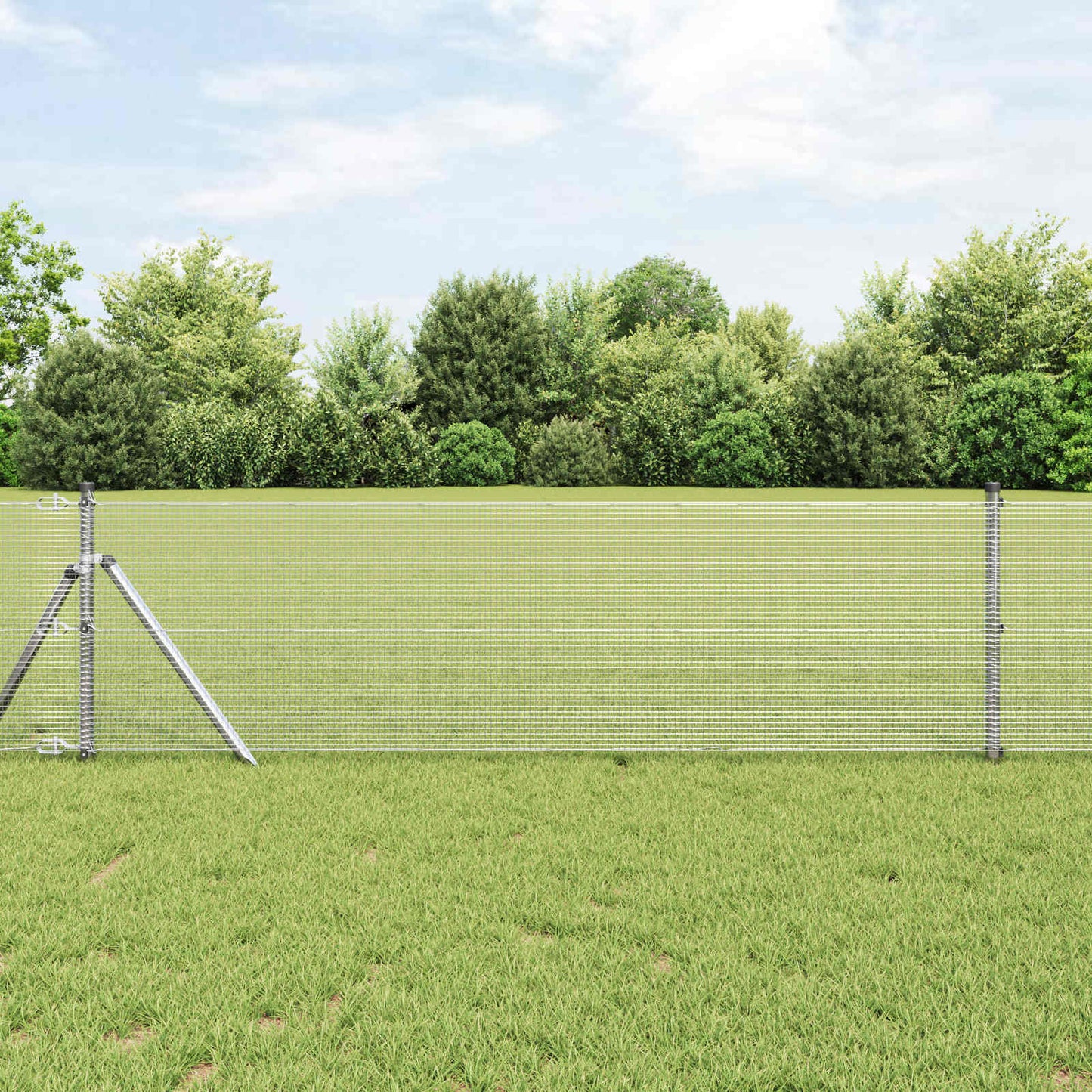 JUNG Vida Geschweißter Drahtzaun Silber 0,6 x 25 m