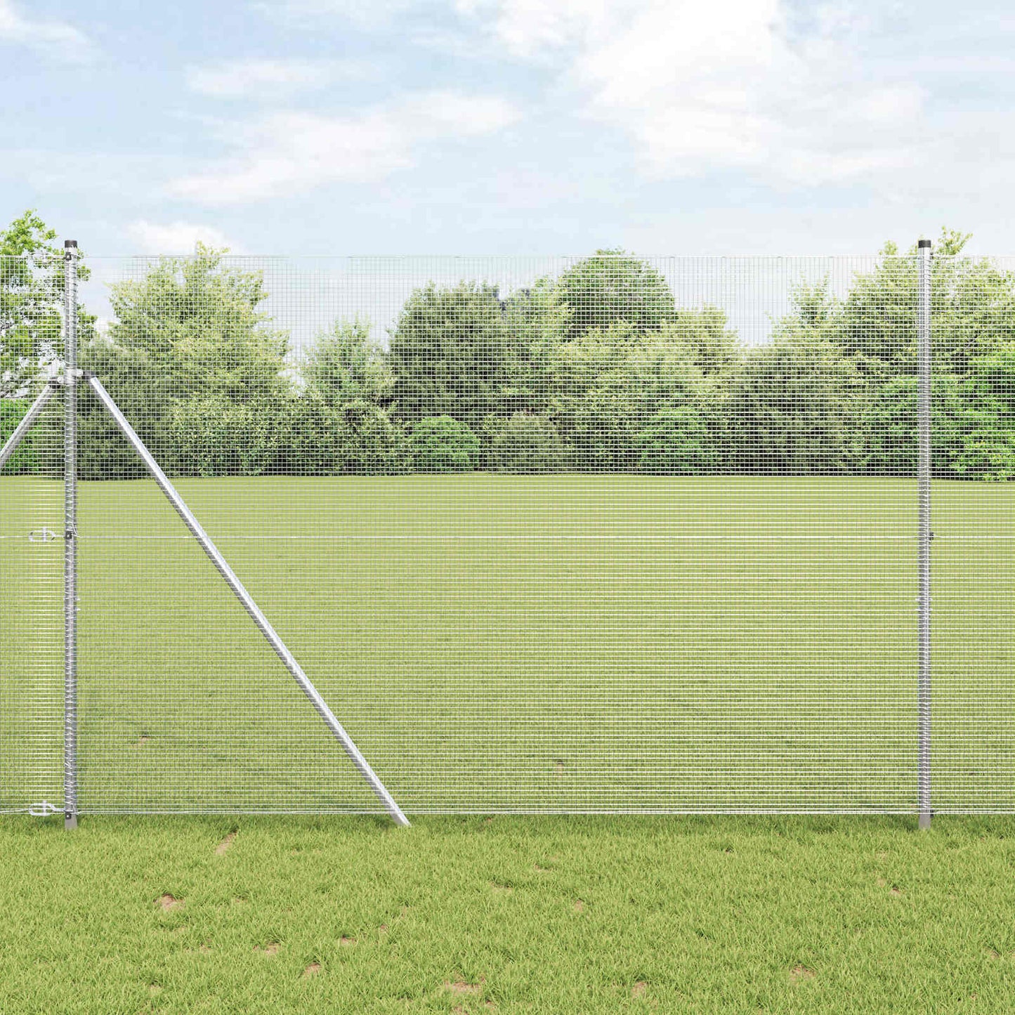 JUNG Vida Geschweißter Drahtzaun Silber 1.6 x 25 m