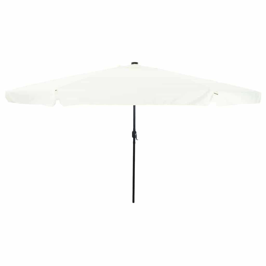 JUNG Vida Garten-Sonnenschirm Sand und Anthrazit 395 x 395 x 245 cm