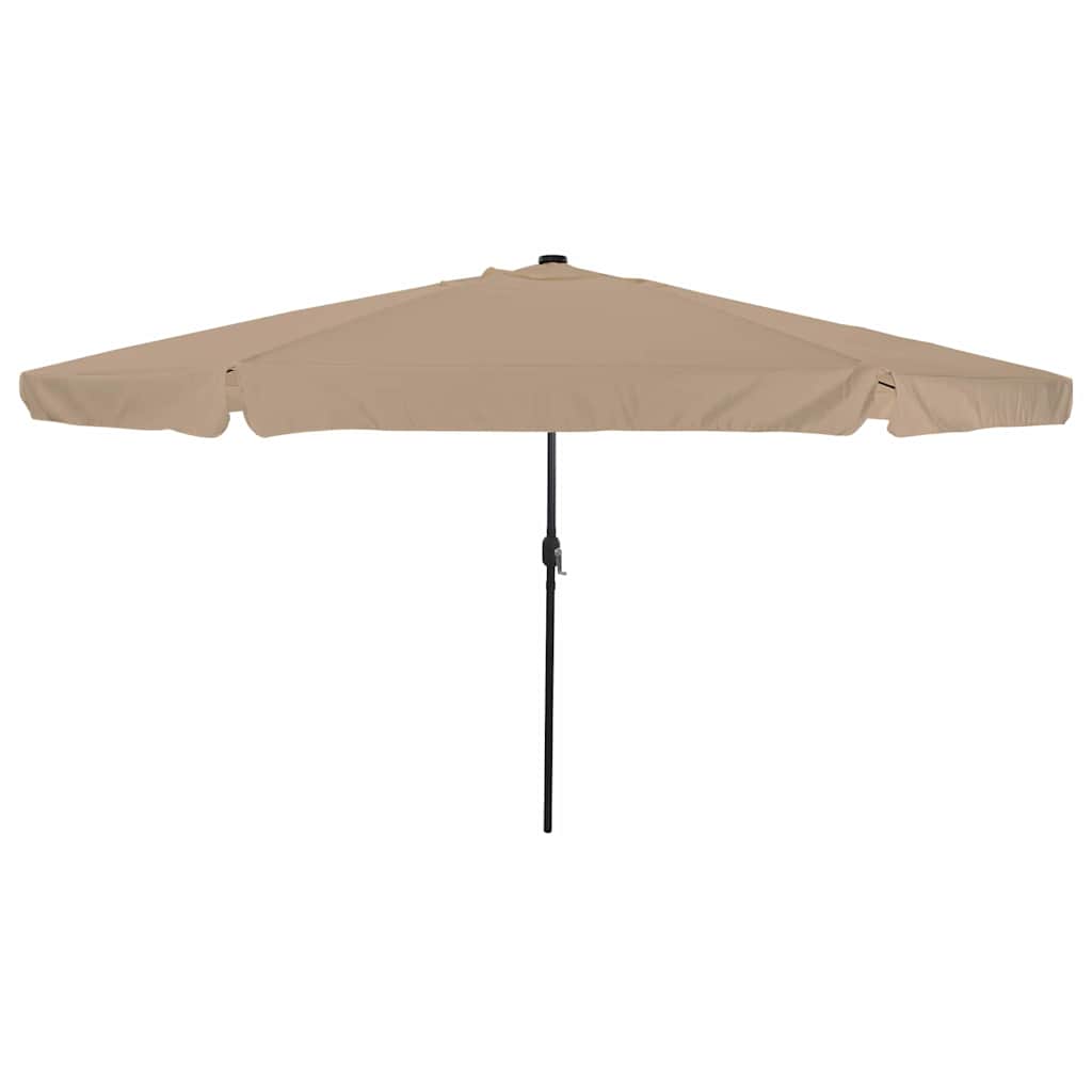 JUNG Vida Garten-Sonnenschirm Taupe 395 x 395 x 245 cm Polyester