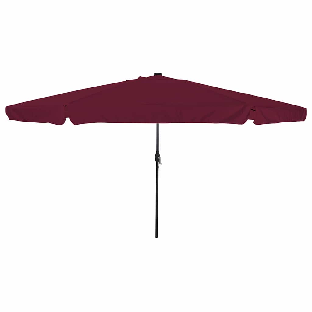 JUNG Vida Garten-Sonnenschirm Bordeauxrot 395 x 395 x 245 cm Polyester