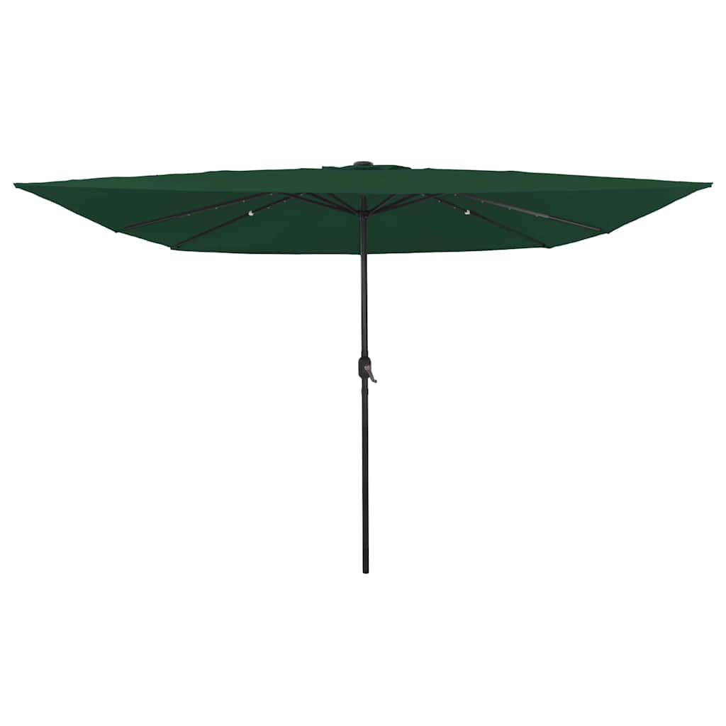JUNG Vida Garten-Sonnenschirm Grün 295 x 295 x 245 cm Polyester und Stahl