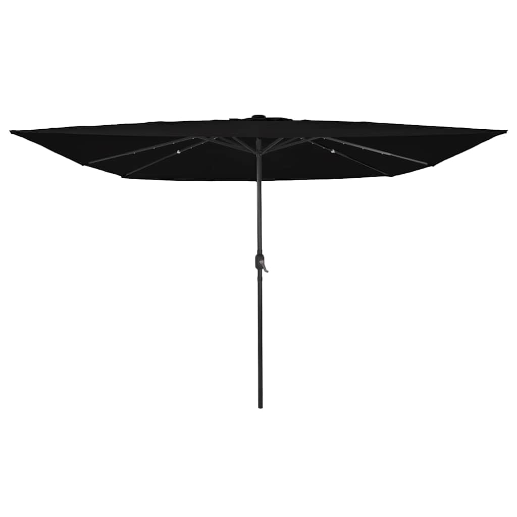 JUNG Vida Garten-Sonnenschirm Schwarz 295 x 295 x 245 cm