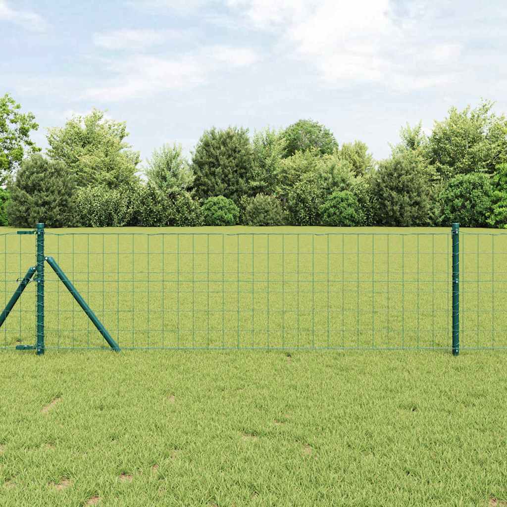 JUNG Vida Eurozaun Grün 0,6 x 10 m PVC-beschichtetes Eisen