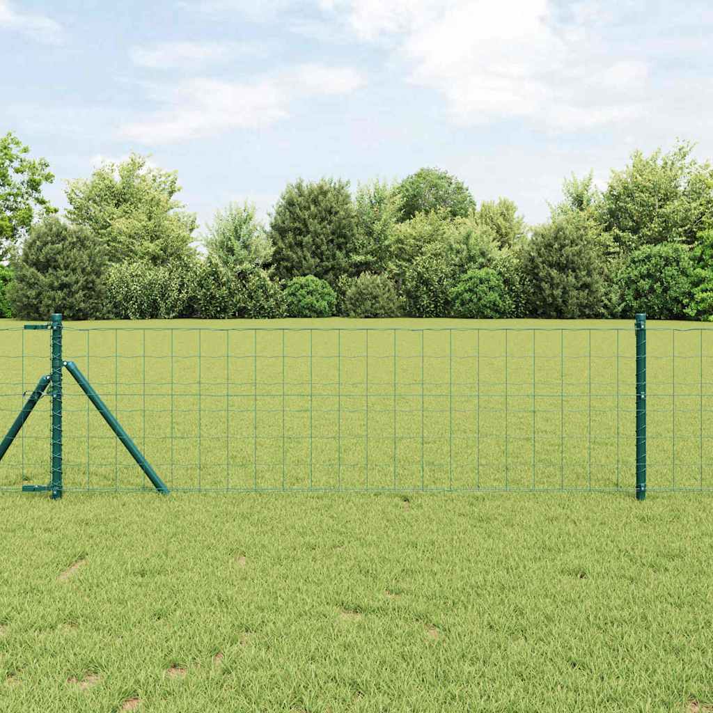 JUNG Vida Eurozaun Grün 0,4 x 10 m PVC-beschichtetes Eisen