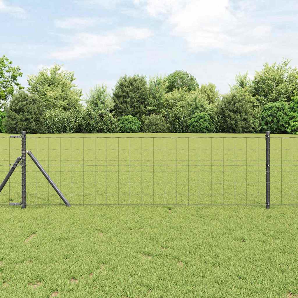 JUNG Vida Eurozaun Grau 0,4 x 25 m PVC-beschichtetes Eisen