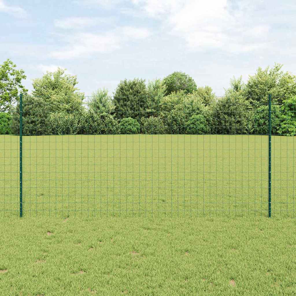 JUNG Vida Zaun mit Pfosten Grün 1,2 x 25 m Stahl