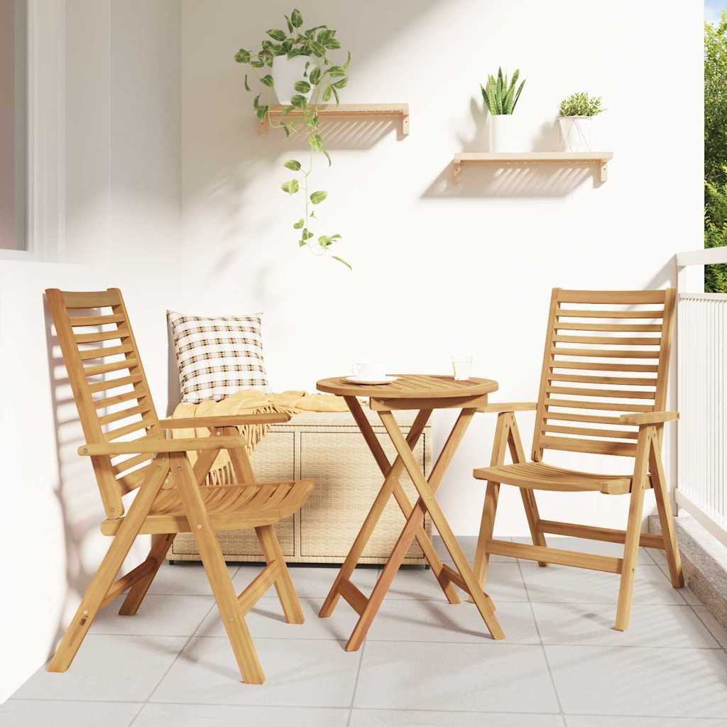 JUNG Vida Gartenstühle 2 pcs Braun 52 x 64,5 x 108 cm Massivholz Akazie