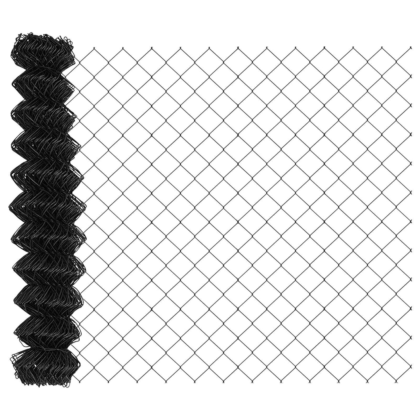 JUNG Vida Kettenzaun Grau 10 x 1,2 m Stahl