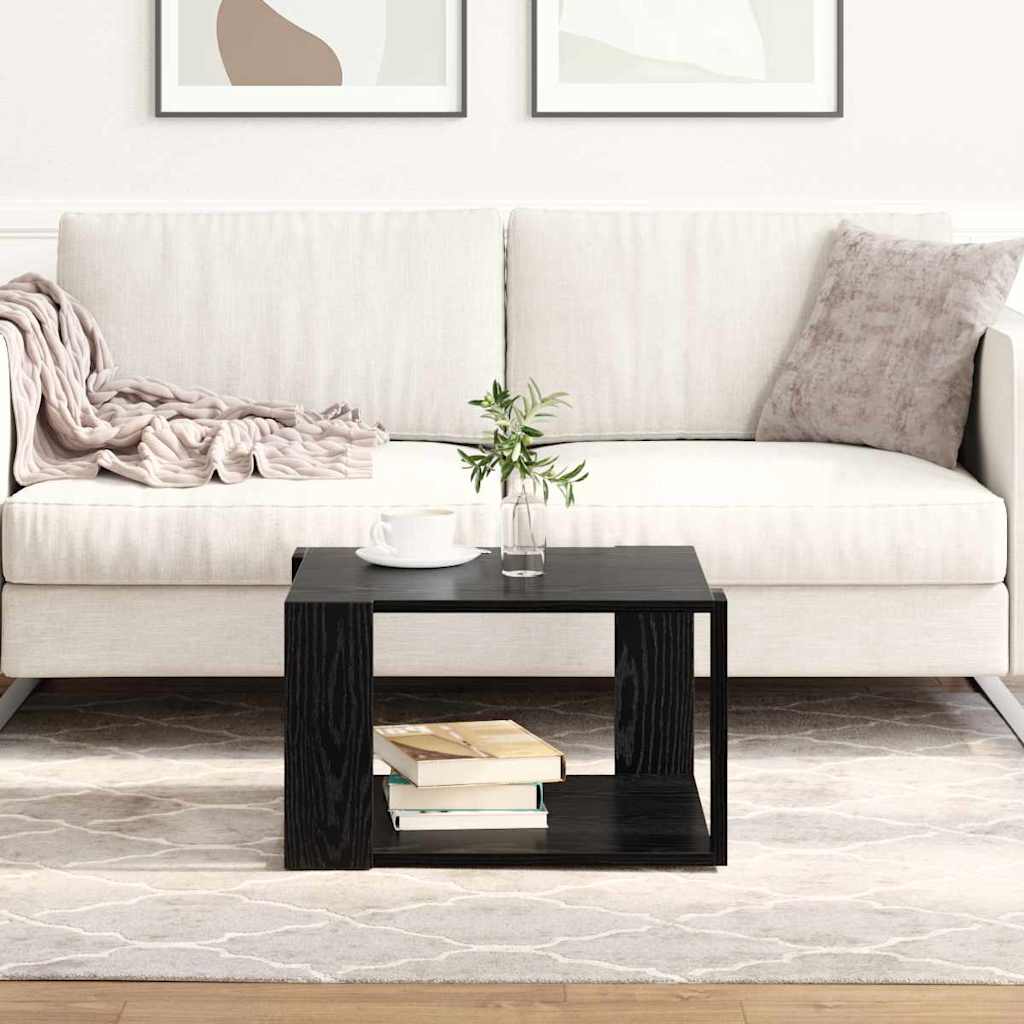 JUNG Vida Couchtisch Schwarz Eichen-Optik 51,5 x 51,5 x 30 cm