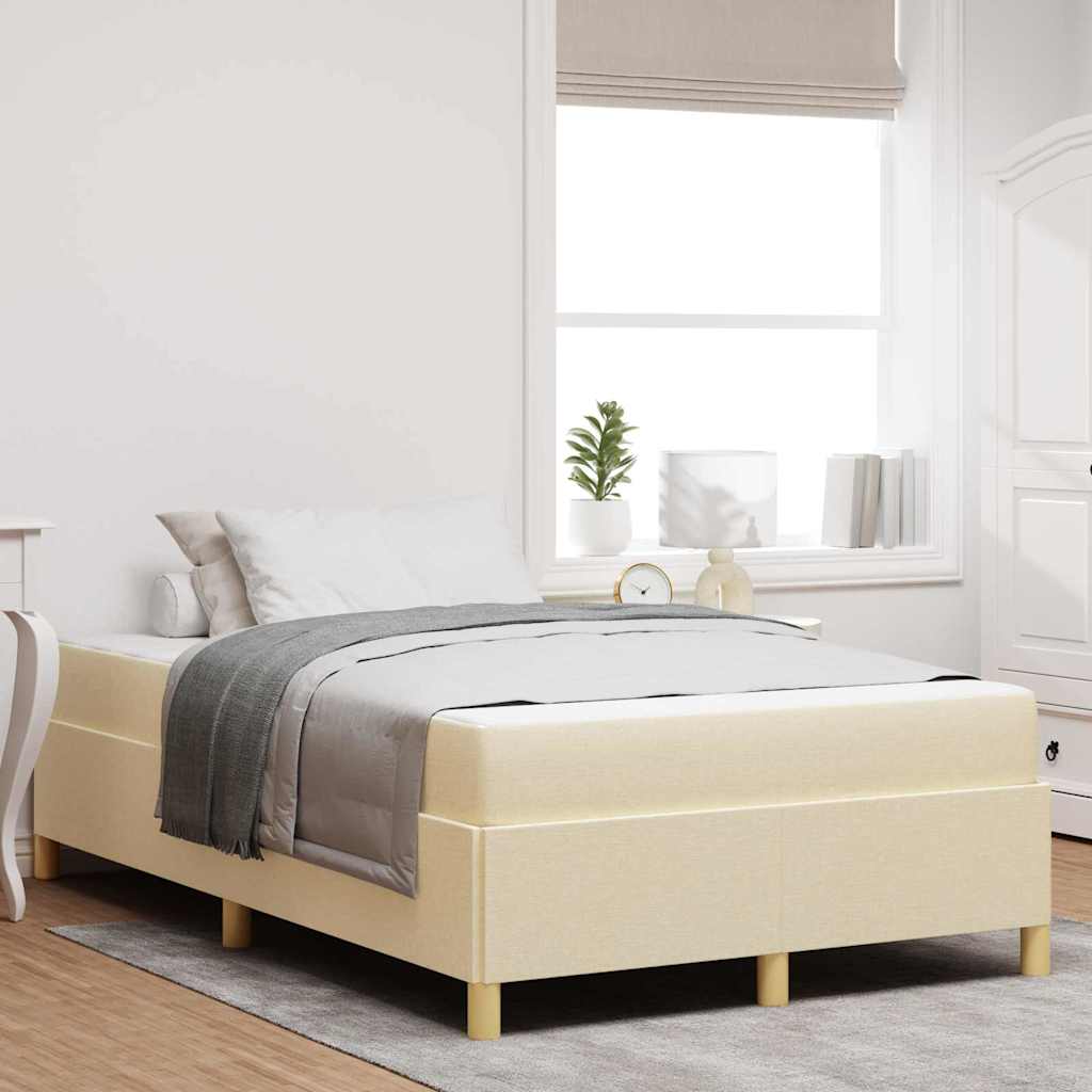 JUNG Vida Bettrahmen mit Matratze Creme 120 x 200 cm Stoff