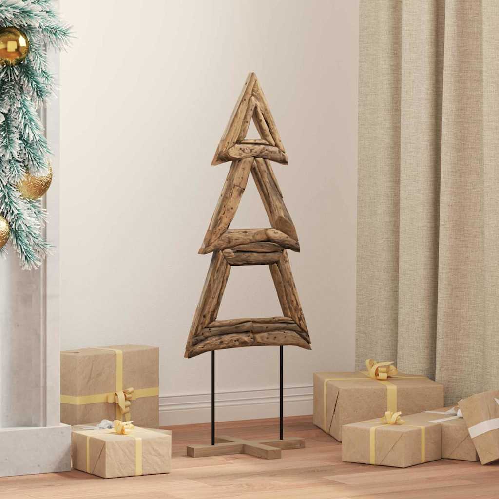 JUNG Vida Weihnachtsbaum mit Ständer Braun 90 cm Massivholz Teak