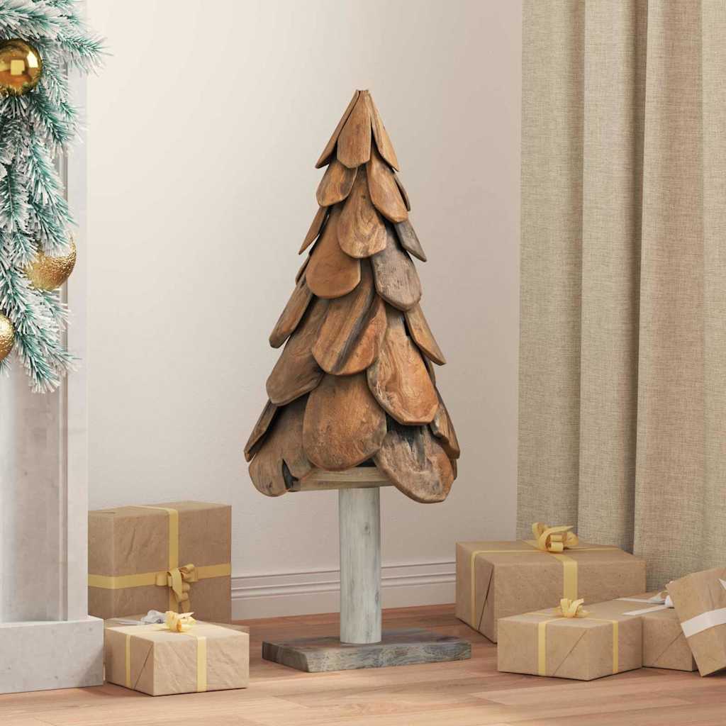 JUNG Vida Weihnachtsbaum mit Ständer Braun 91 cm Massivholz Teak