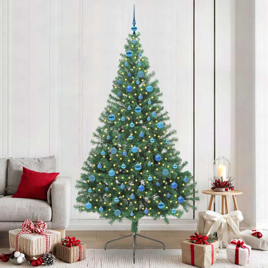 JUNG Vida Künstlicher vorbeleuchteter Weihnachtsbaum Grün 240 cm PVC
