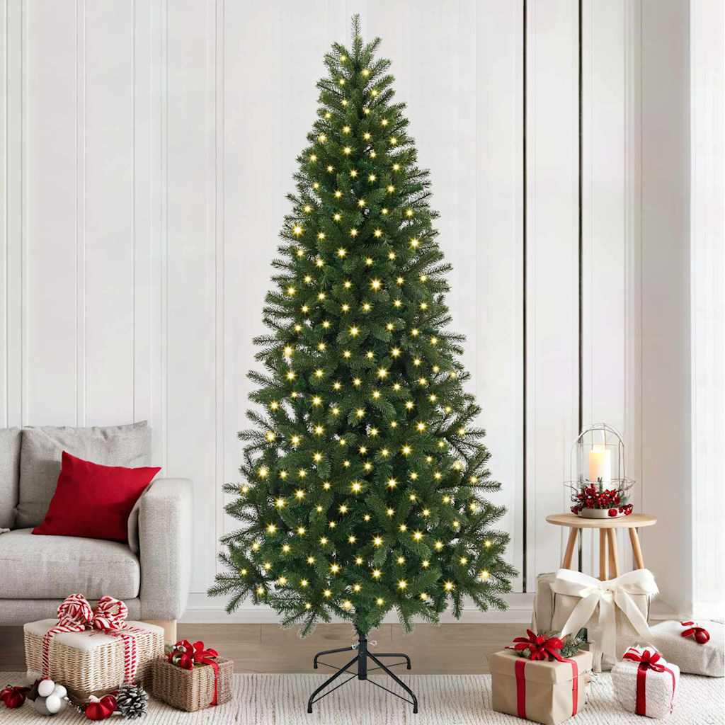 JUNG Vida Künstlicher Weihnachtsbaum mit 300 LEDs Grün 240 cm PE und PVC