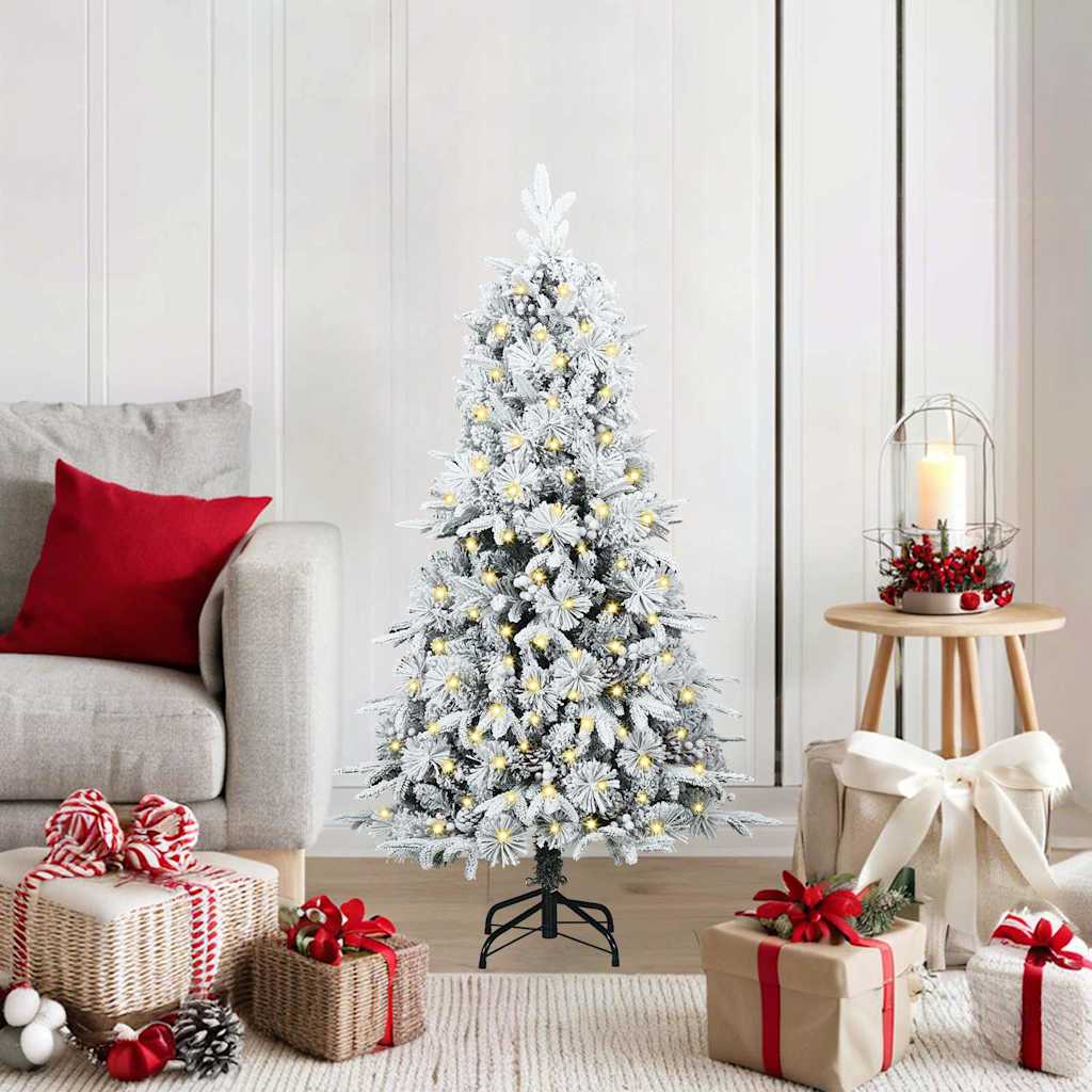 JUNG Vida Künstlicher klappbarer Weihnachtsbaum Grün 120 cm PE und PVC