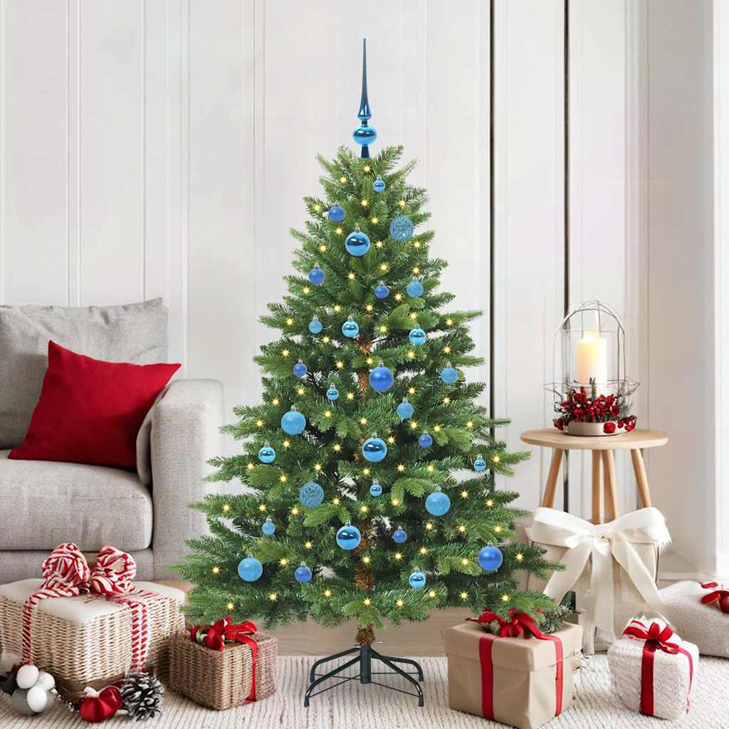 JUNG Vida Künstlicher Weihnachtsbaum mit 150 LEDs Grün 150 cm PE und PVC