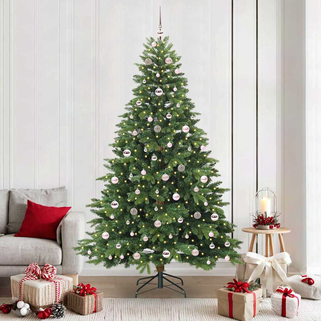 JUNG Vida Künstlicher Weihnachtsbaum mit 300 LEDs Grün 210 cm PE und PVC