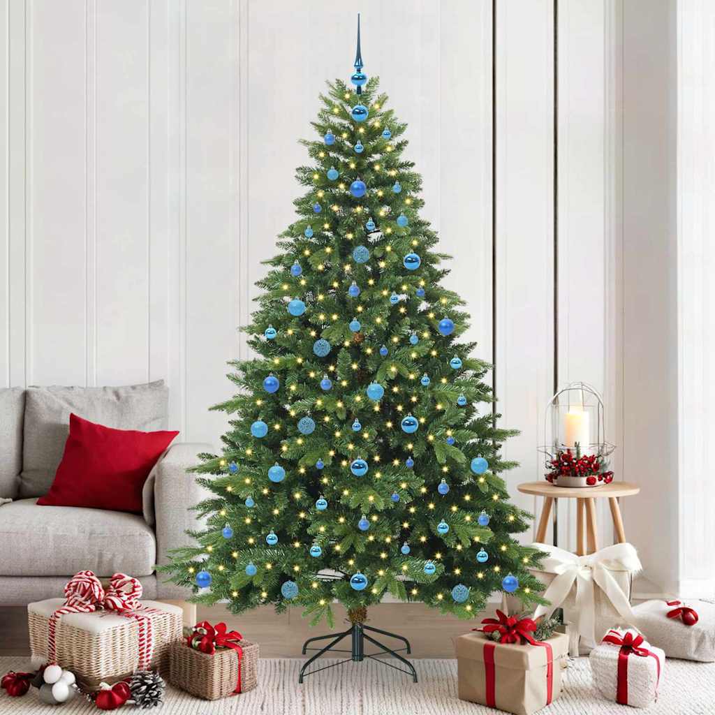 JUNG Vida Künstlicher Weihnachtsbaum mit 300 LEDs Grün 210 cm PE und PVC