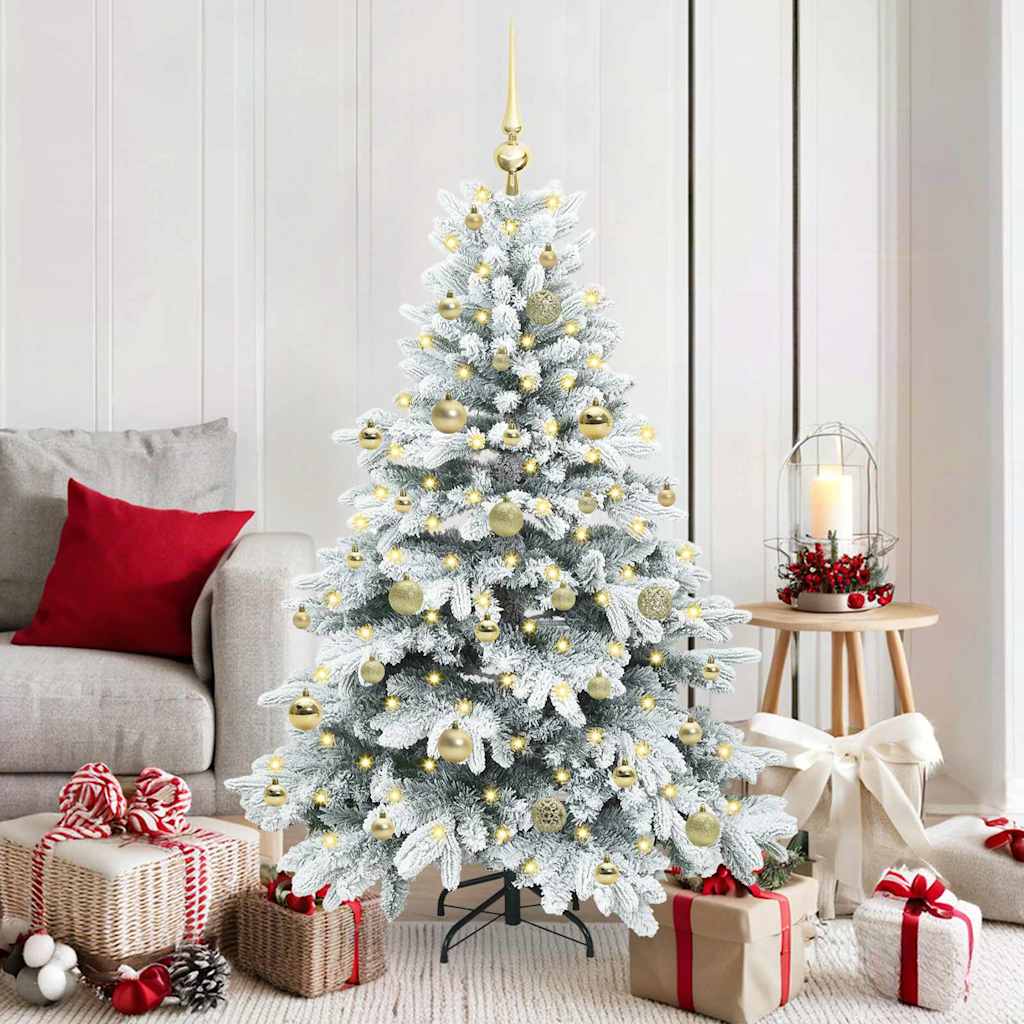 JUNG Vida Künstlicher Weihnachtsbaum mit 150 LEDs Weiß 150 cm PE und PVC