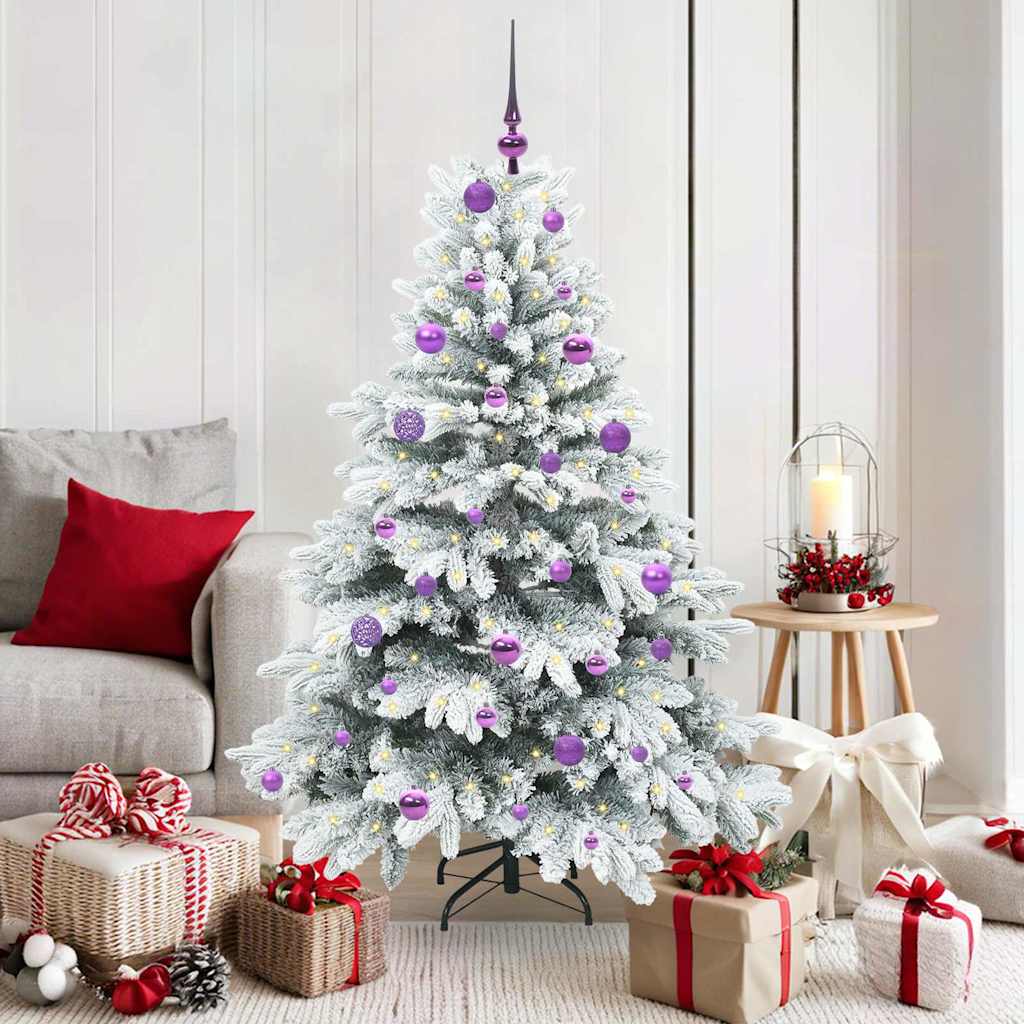 JUNG Vida Künstlicher Weihnachtsbaum mit 150 LEDs Weiß 150 cm PE und PVC