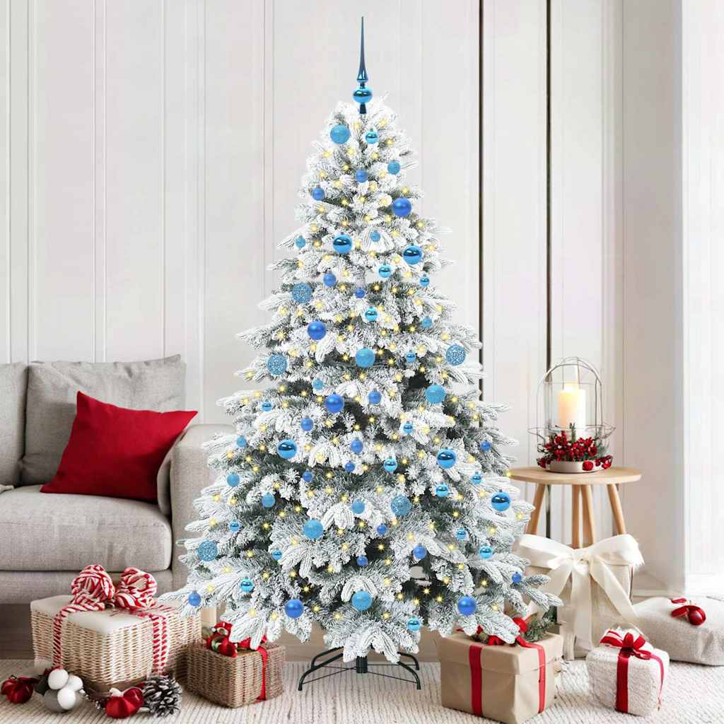 JUNG Vida Künstlicher Weihnachtsbaum mit 300 LEDs Weiß 180 cm PE und PVC